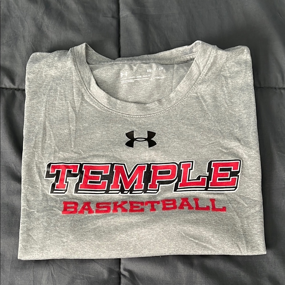 Under Armour Temple Basketball TShirt Size Small